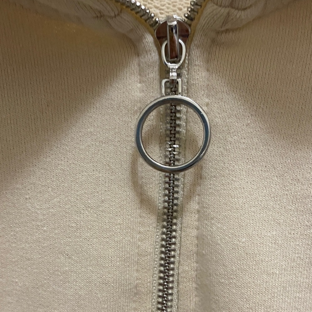 Pale Beige Quarter-Zip Sweater - Picture 7 of 7